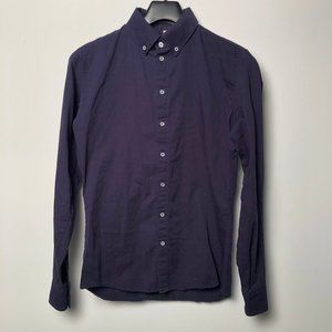 American Apparel XS navy oxford shirt